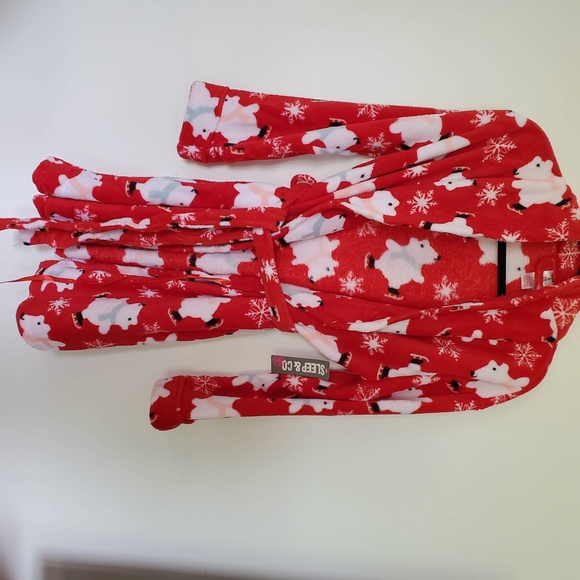 NWT sleep and co polar bear skating robe and pants - Picture 2 of 8